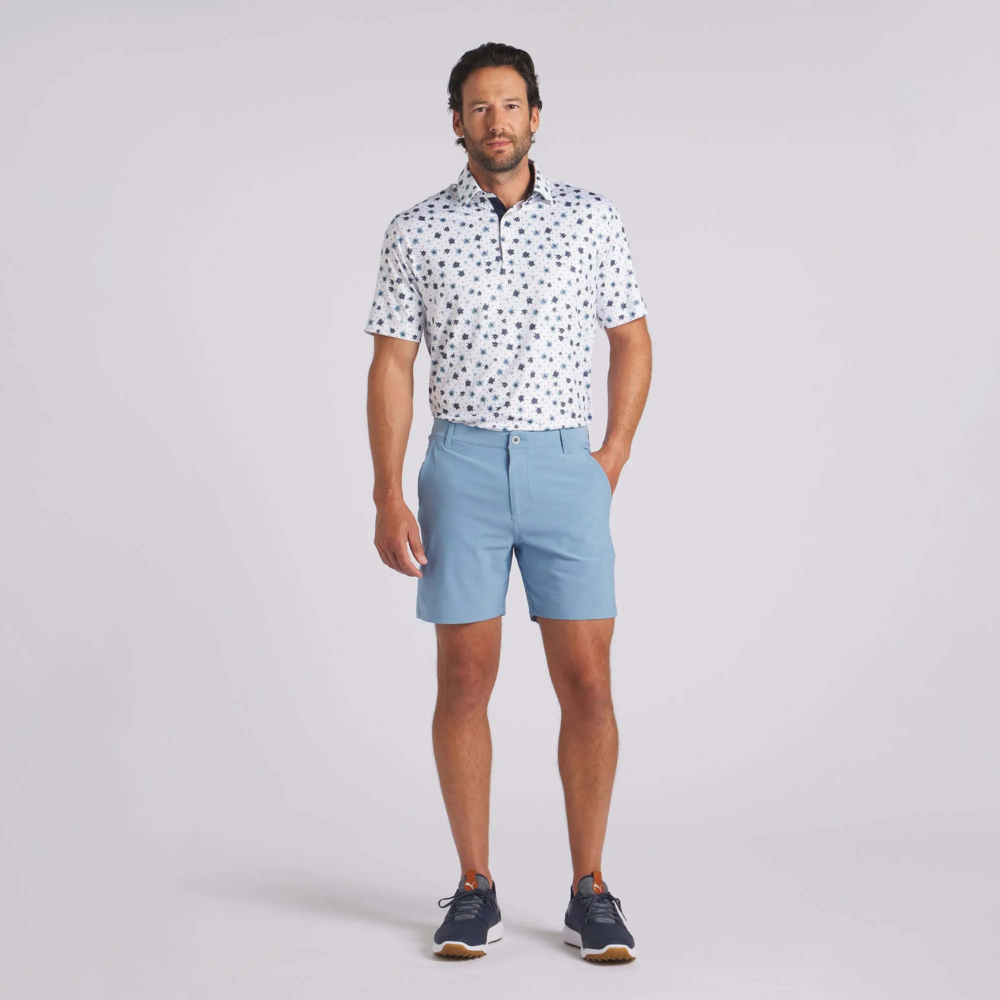 101 Solid 7 Golf Shorts | Zen Blue