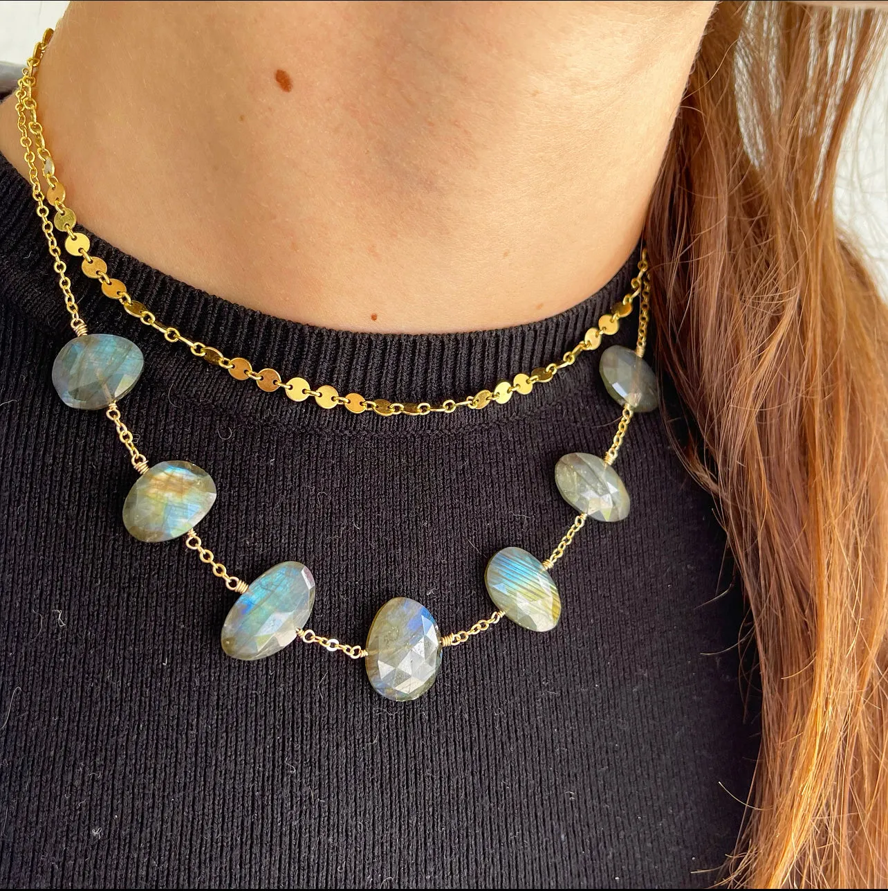 1308 - Gemstone Layering Necklace