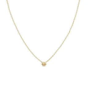 14k Itty Bitty Lotus Necklace