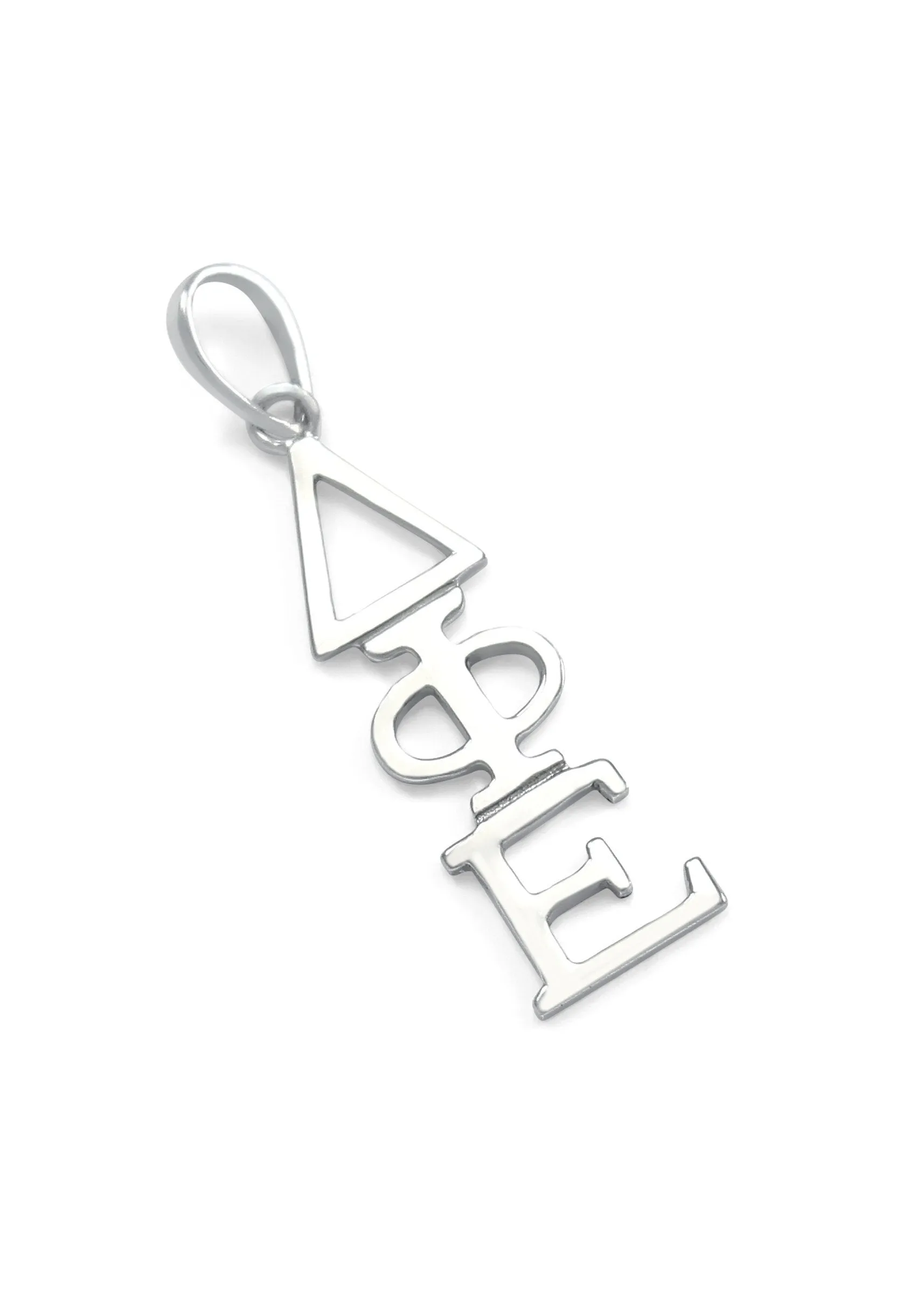 14k White Gold Delta Phi Epsilon Lavaliere