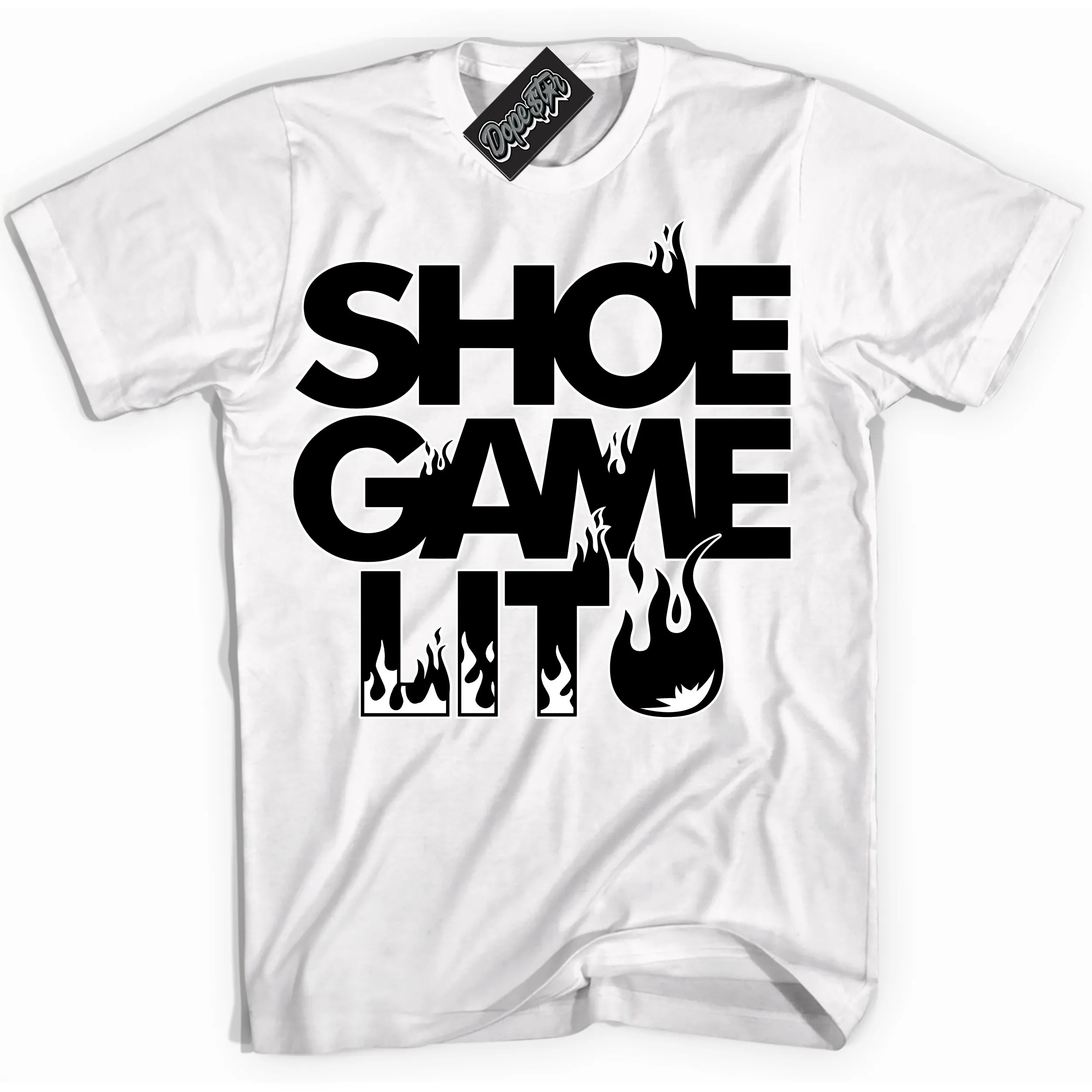 '85 Black White 1s DopeStar Shirt Shoe Game Lit Graphic