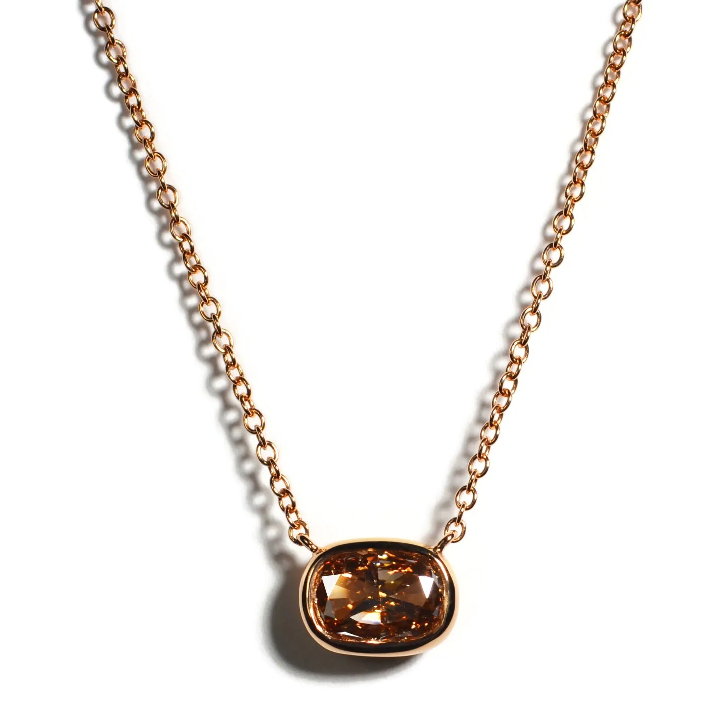 A & Furst - Gaia - Pendant Necklace with Champagne Diamond, 18k Rose Gold