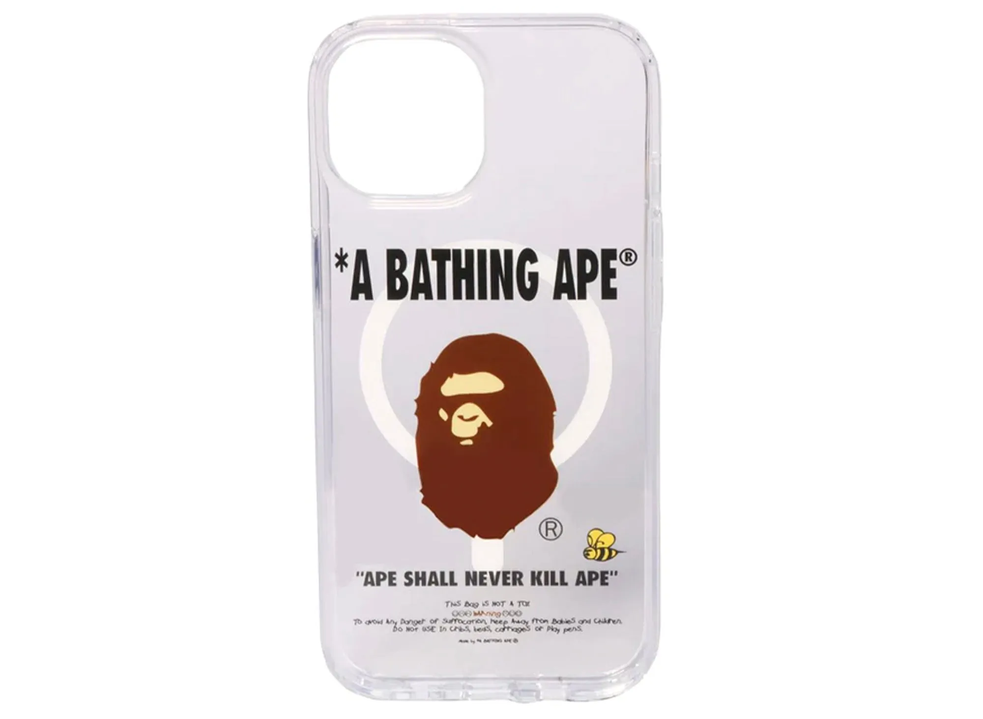 A Bathing Ape iPhone 15 Clear Case