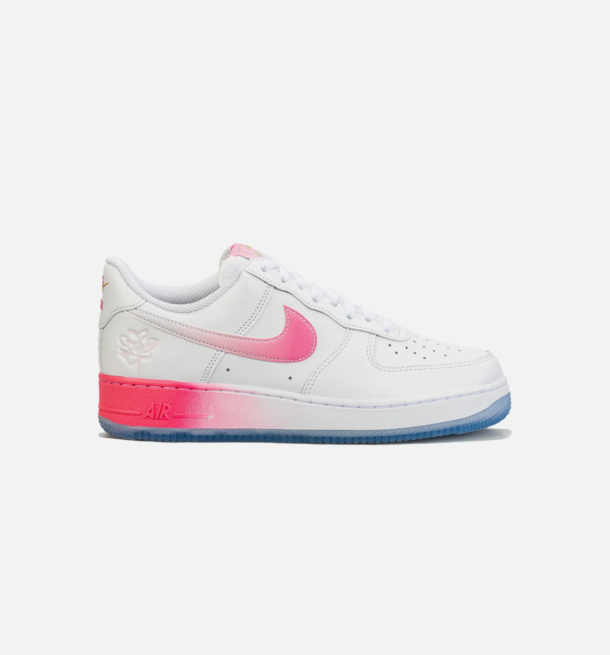 Air Force 1 Low Lotus Flower Mens Lifestyle Shoe - White/Pink