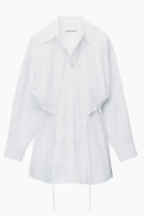 alexanderwang.t Double Layered Shirt Dress - White