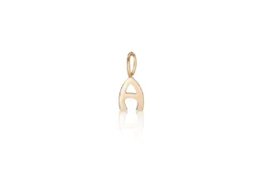 Alphabet letter "A" charm