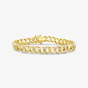 Alternating Diamond Havana Links Bracelet