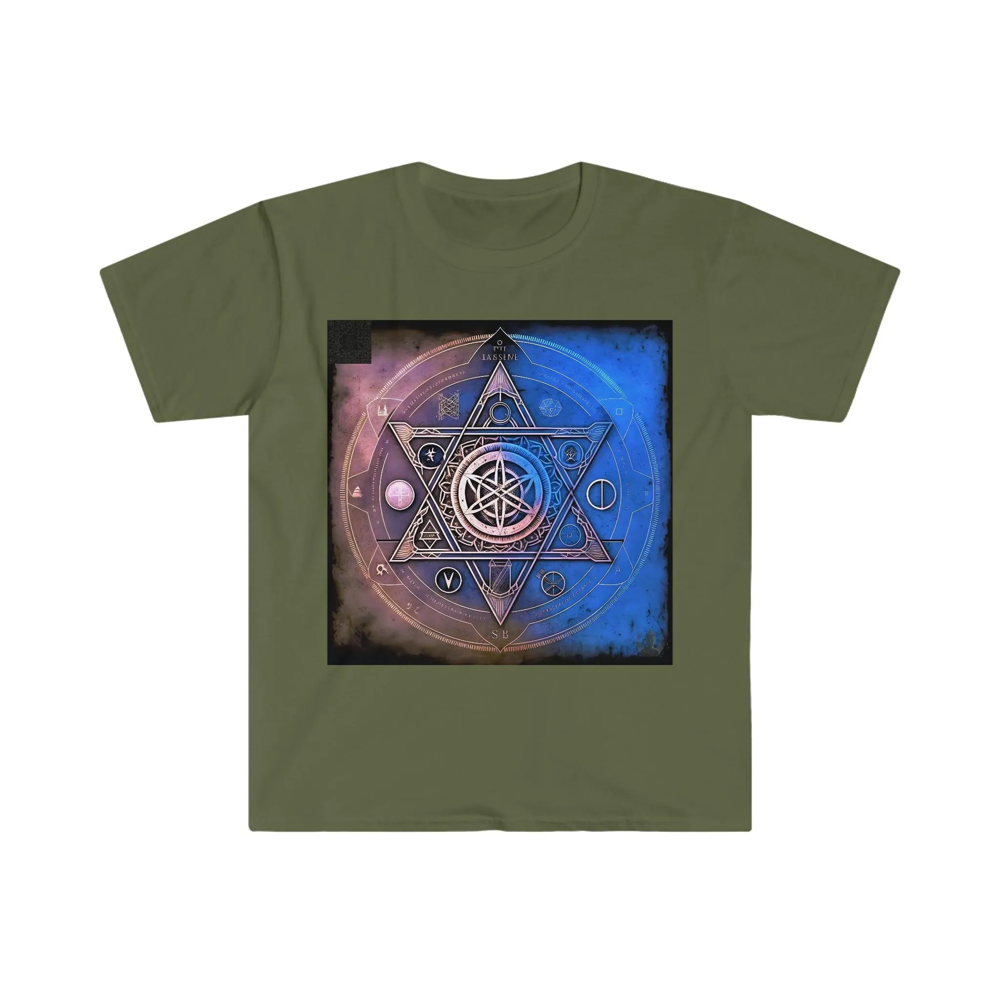 Ancient Symbols Of Secret Societies v2 - Digital Art / AI Art Tshirt - Unisex Softstyle - Alchemystics.Org