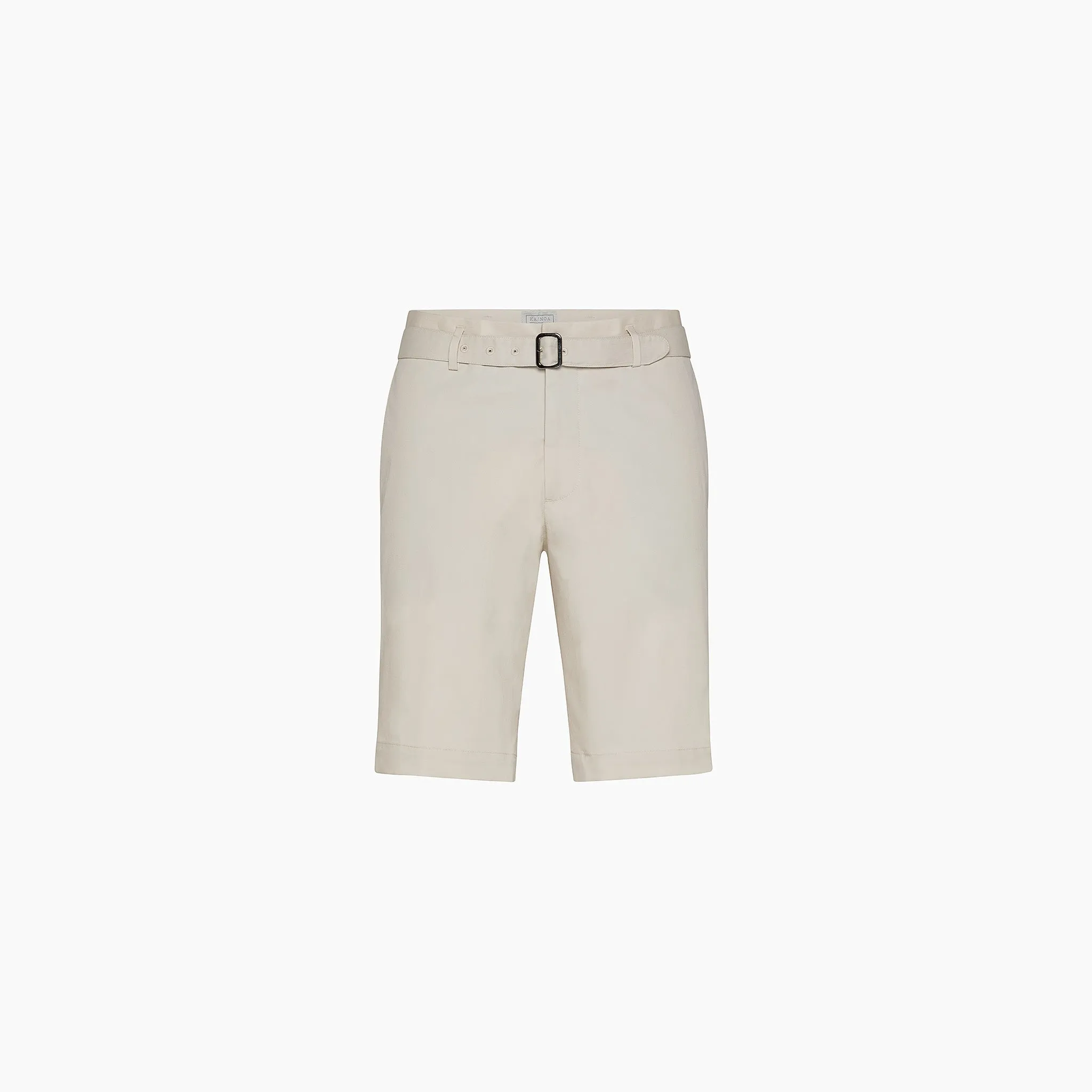 Annil stretch twill mercerized cotton Bermuda short