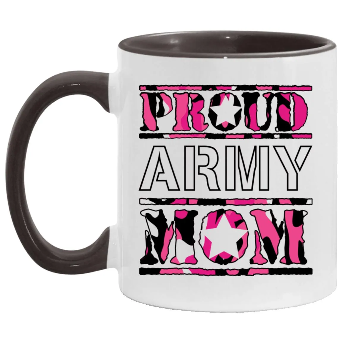 Army Mom Mug Proud Army Mom Coffee Cup 11oz Accent AM11OZ