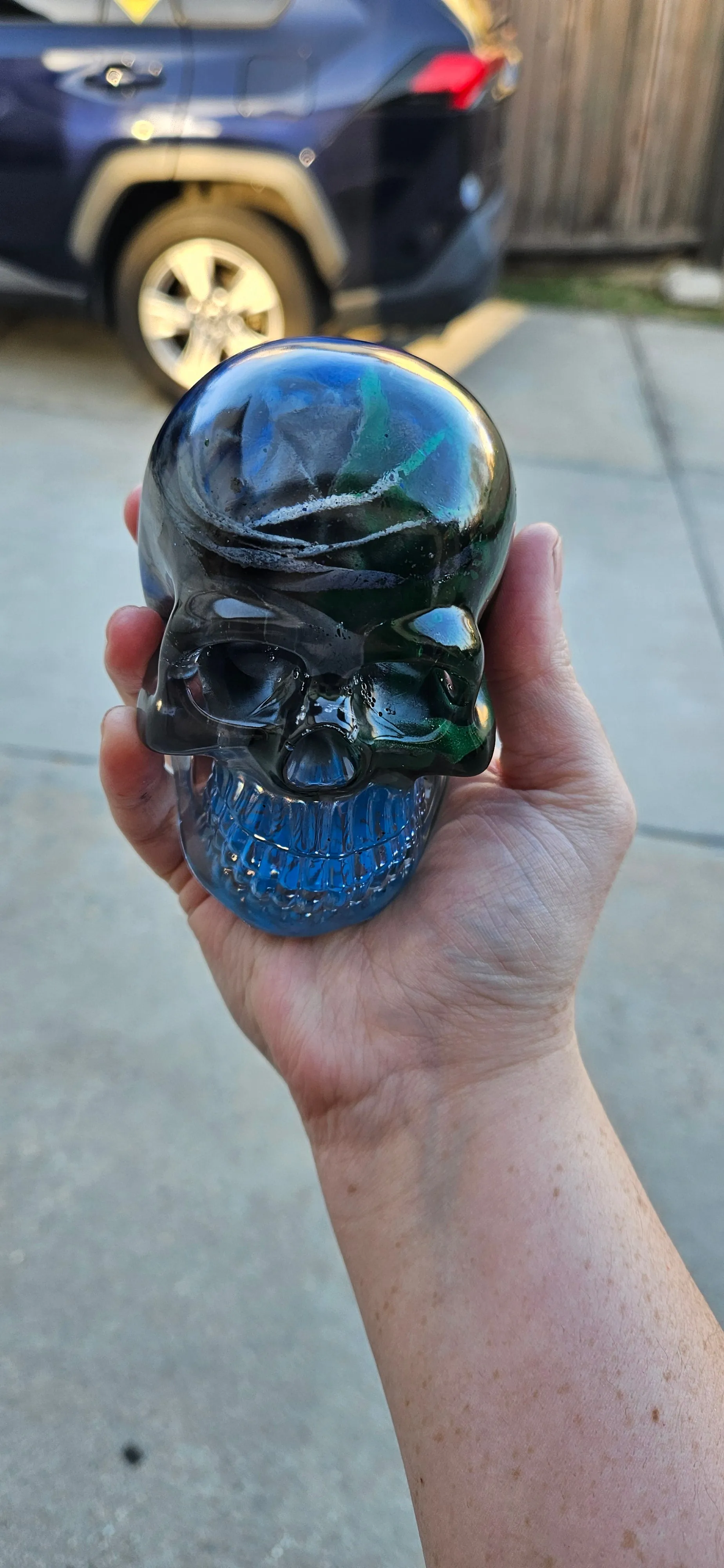 Attack on Titan Holographic Rose Skull