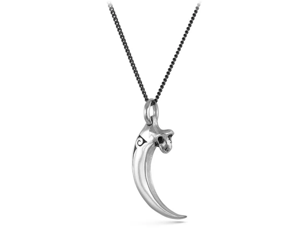 Bald Eagle Talon Necklace - Silver