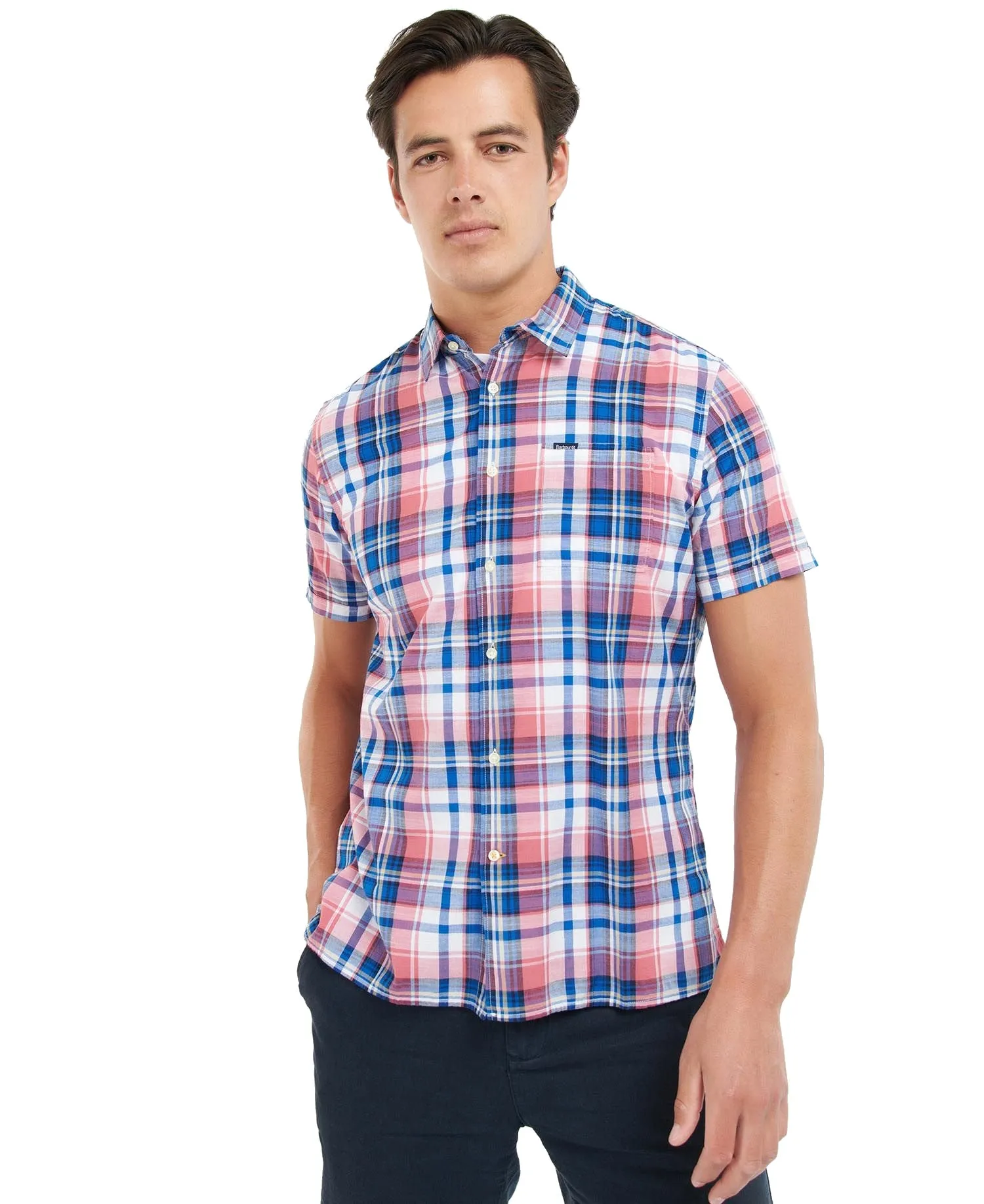 Barbour Mens Bruno Madras Check Shirt - Short Sleeved