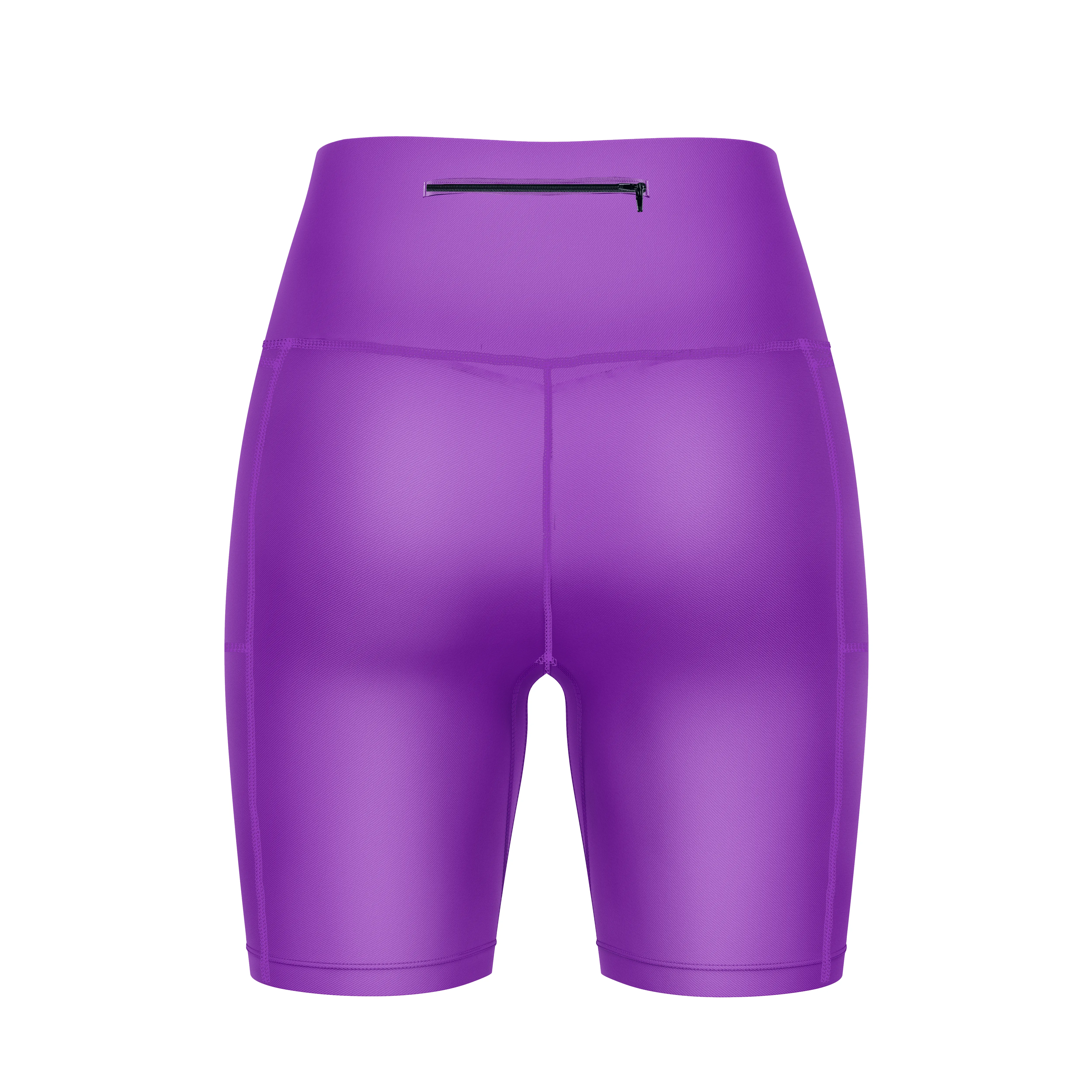 ''Basic b*tch'' purple fitted shorts