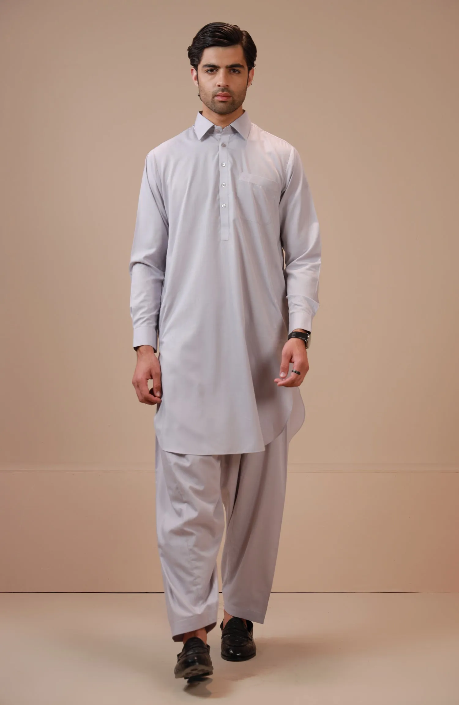 Basic Shirt Collar Shalwar Suit