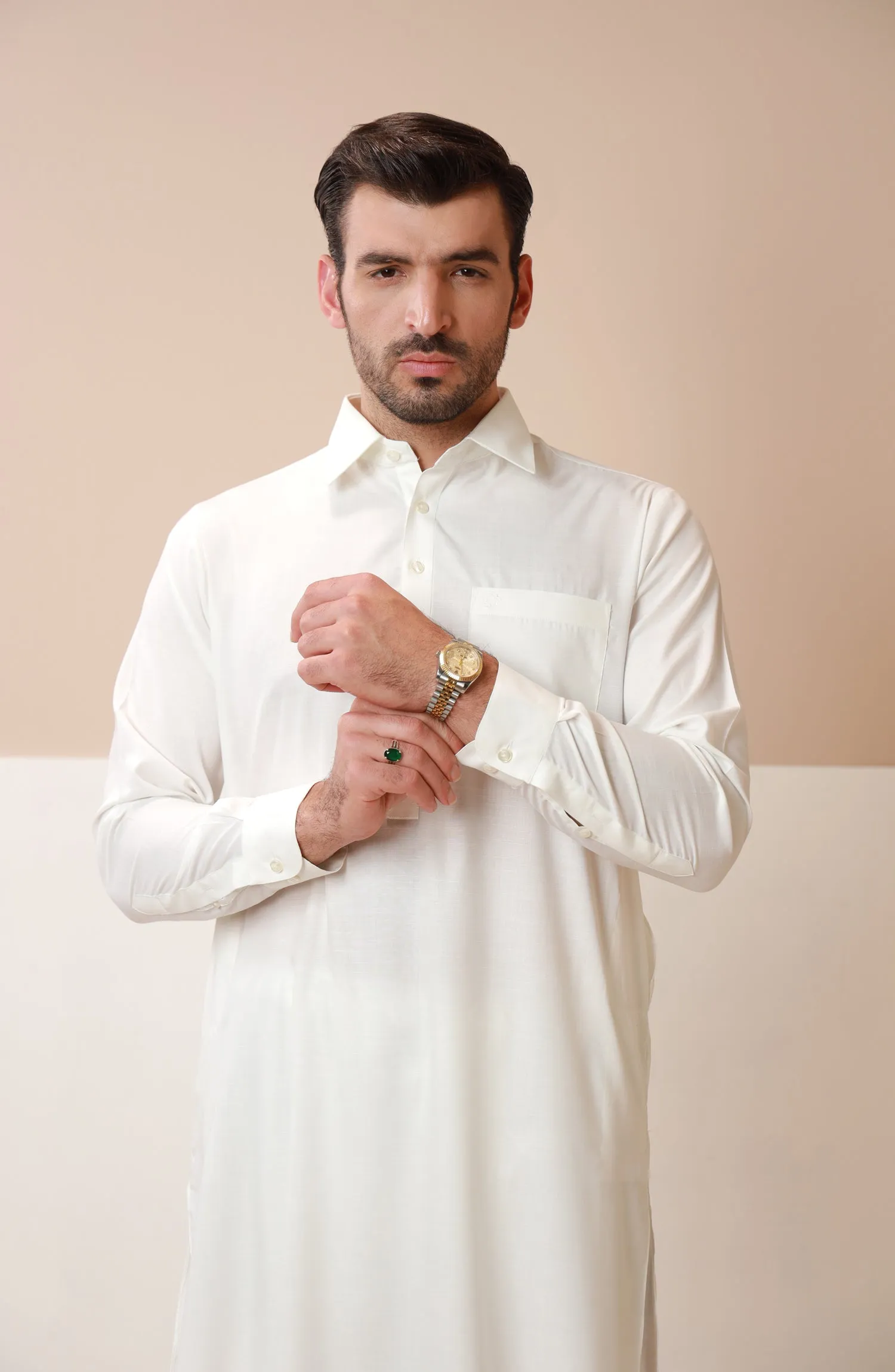 Basic Shirt Collar Shalwar Suit