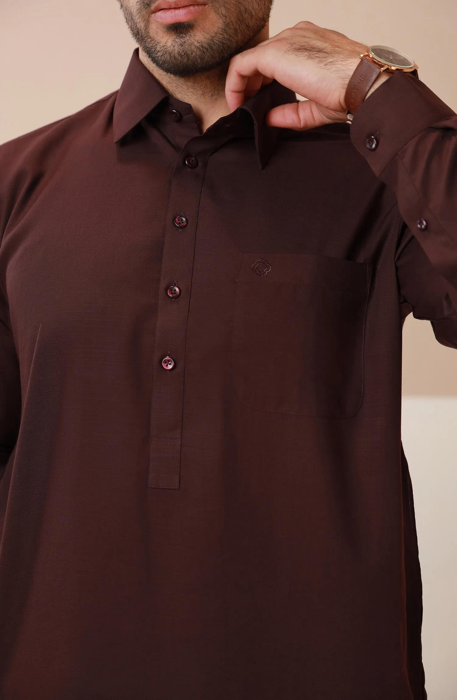 Basic Shirt Collar Shalwar Suit