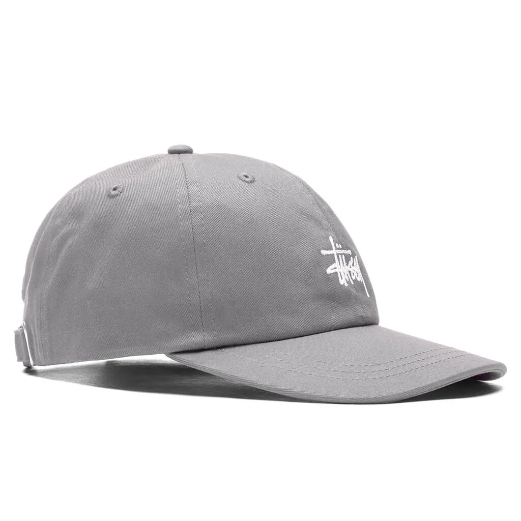 Basic Stock Low Pro Cap - Grey