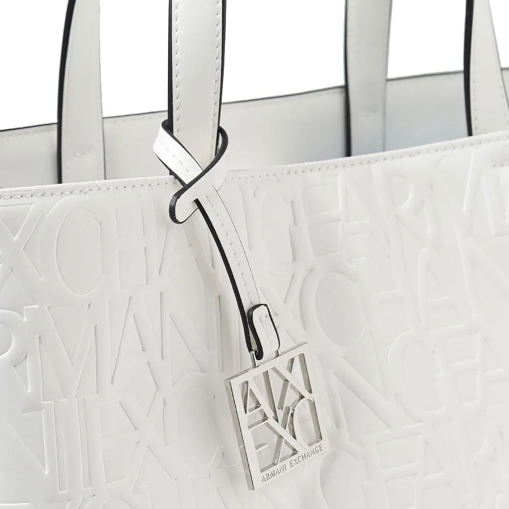 Borsa Donna a Mano Con Tracolla ARMANI EXCHANGE colore Bianco Misura Grande