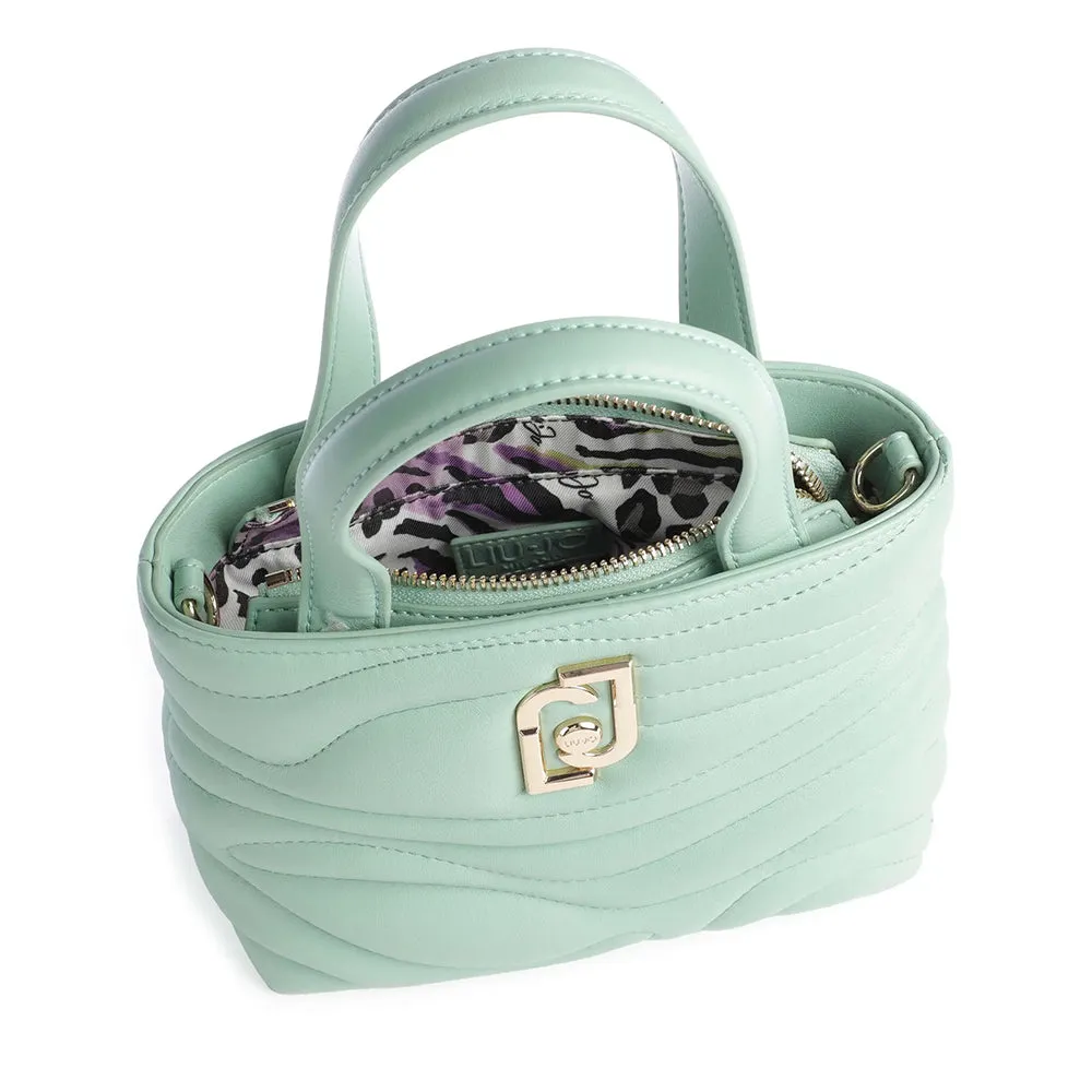 Borsa Donna a Mano LIU JO Better Trapuntata Dust Jade con Charm