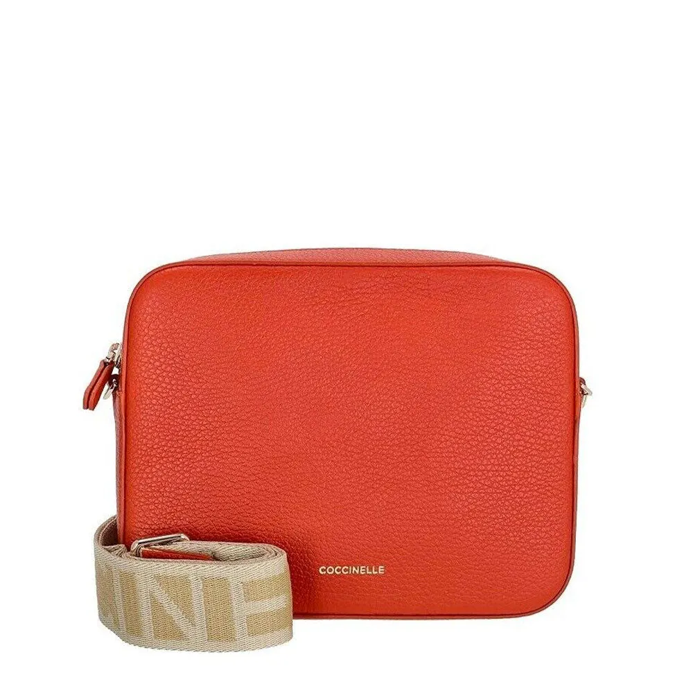 Borsa Donna a Tracolla COCCINELLE Linea Tebe Colore Tangerine - E5MN555M301