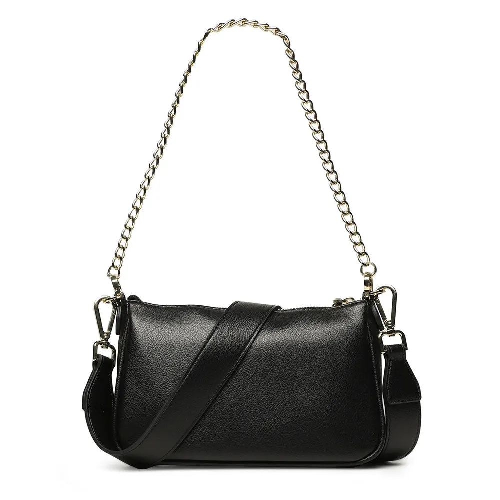 Borsa Donna Hobo con Mini Pochette LOVE MOSCHINO colore Nero JC4088