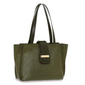 Borsa Donna Shopping THE BRIDGE linea Bice in Pelle Verde Tirolo