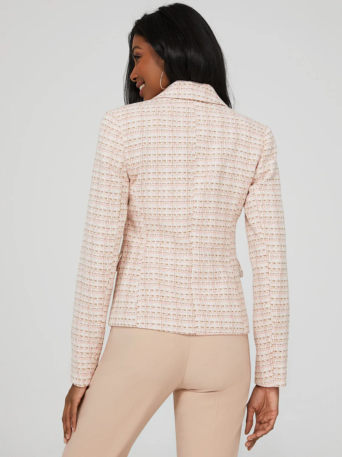 Boucle 3-Button Blazer