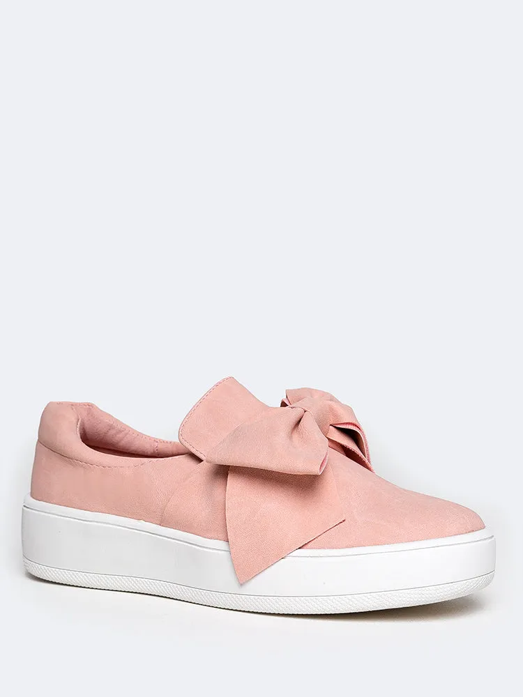 Bow Slip On Sneakers