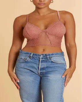 Bralette - Laced Textured - Sheer