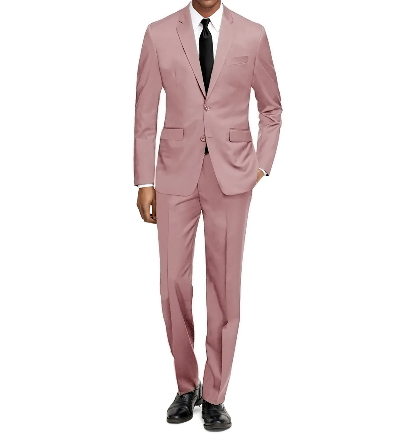 Braveman Men's Formal Two Piece 2-Piece Slim Fit Cut Suit Set