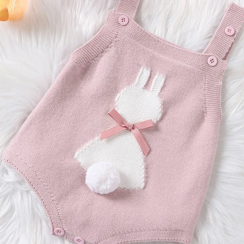 BUNNY Knitted Bowtie Romper