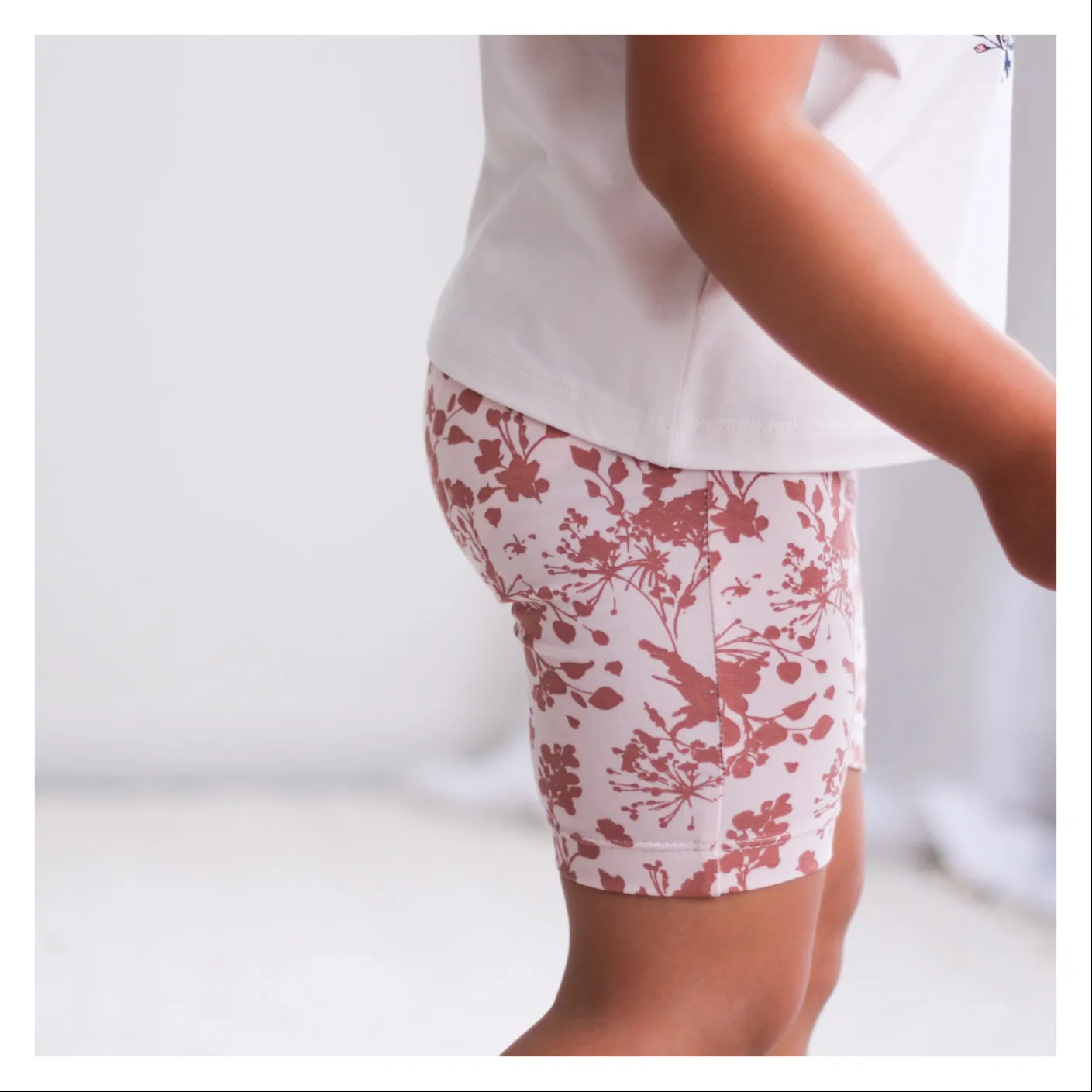 Burrow & Be Flower Splash Bike Shorts