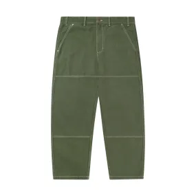 Butter Work Double Knee Pants Washed Army