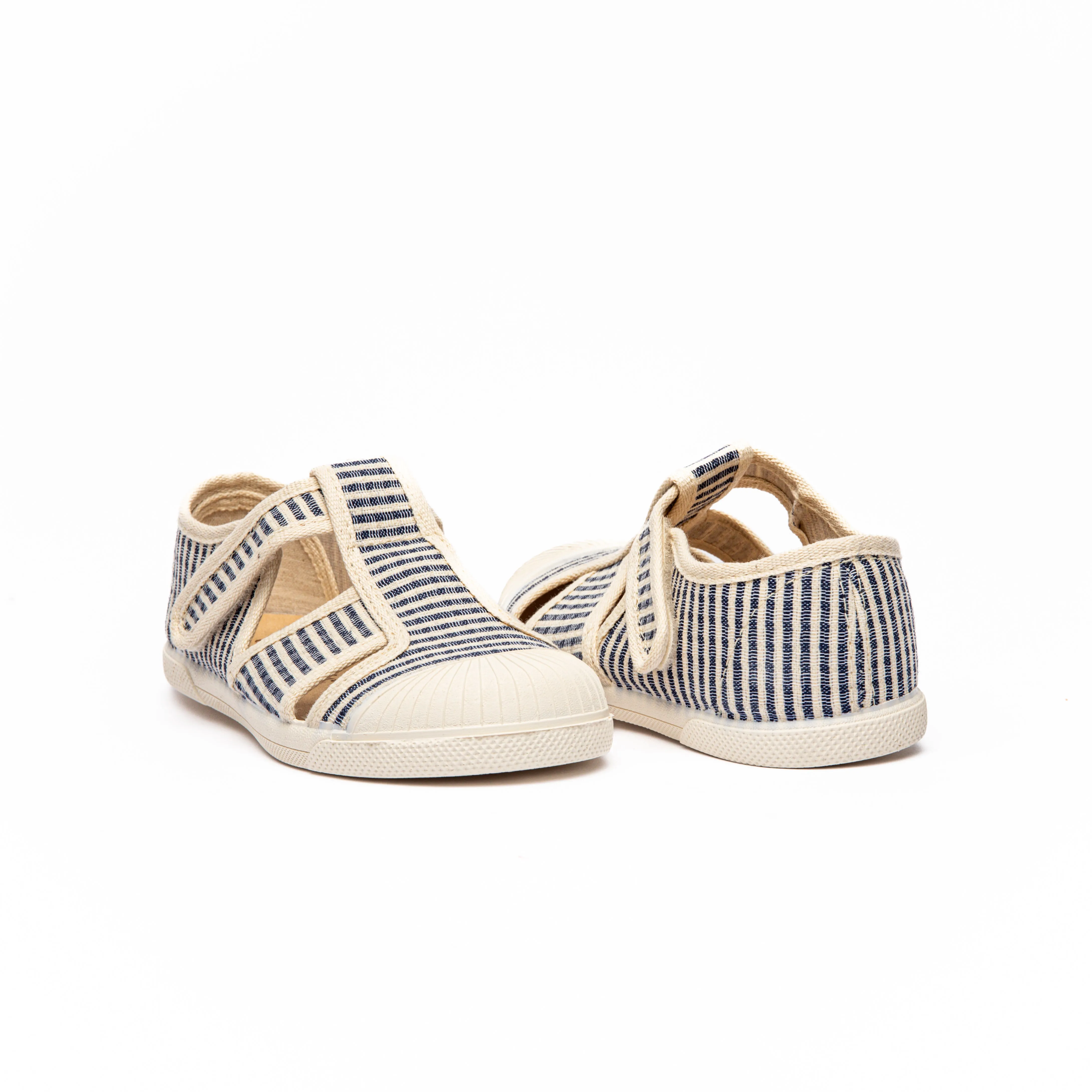 Canvas Captoe Sandal in Stripes