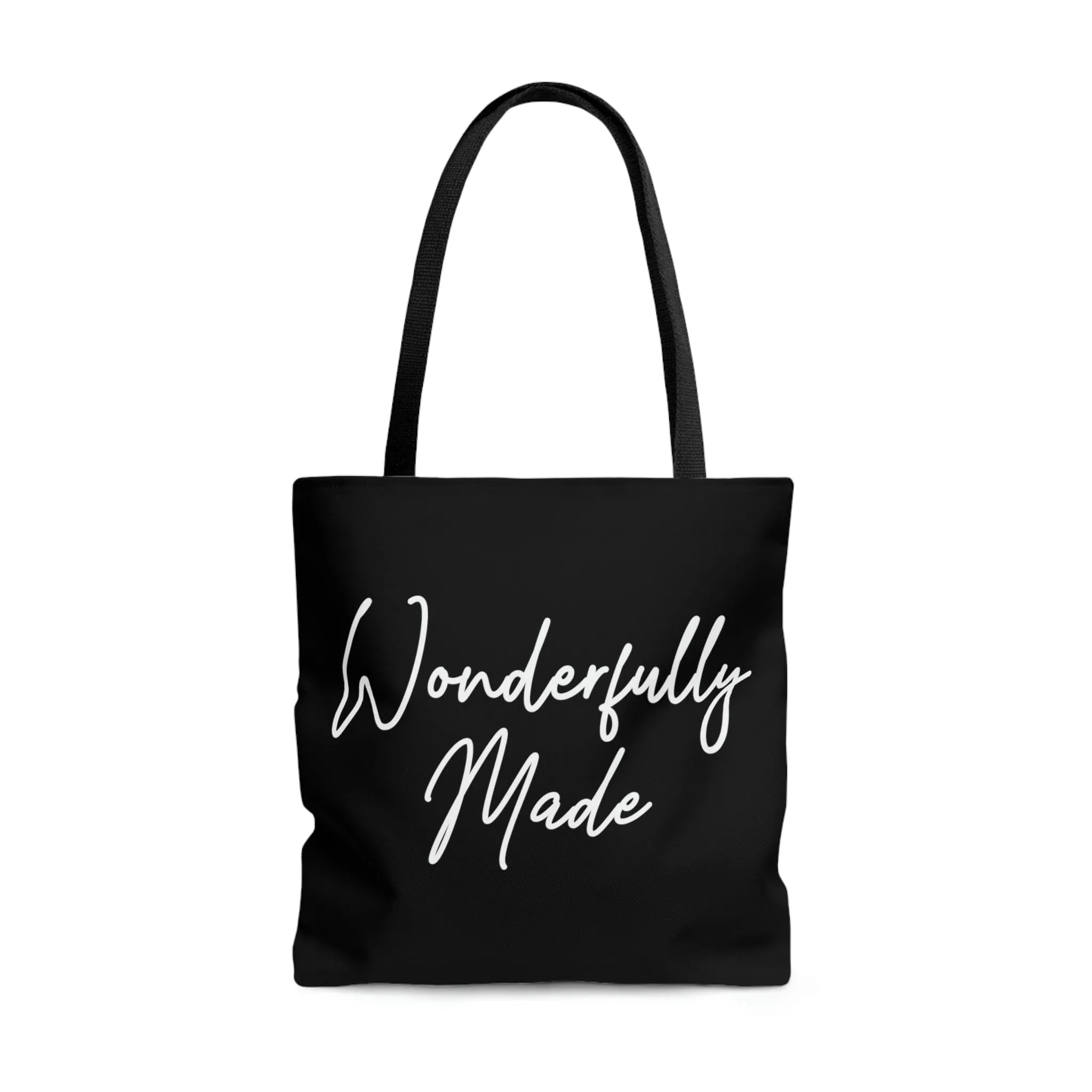 Canvas Tote Bag, Wonderfully Made, Affirmation Inspiration