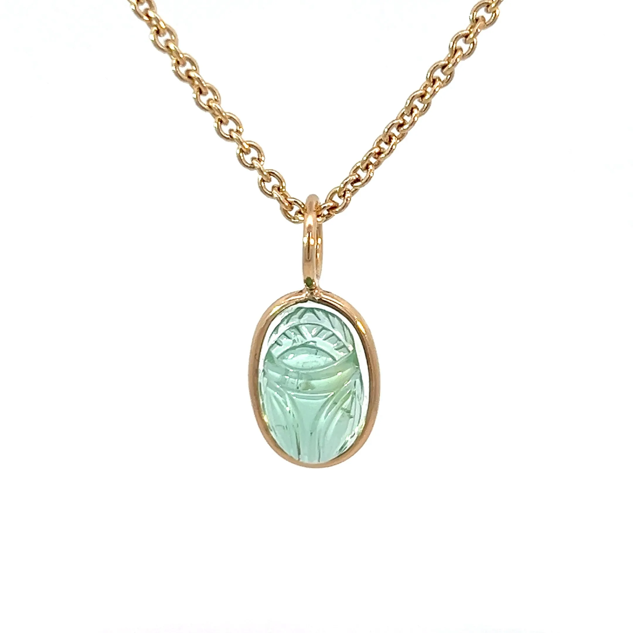 Carved Scarab Tourmaline Elizabeth Stone