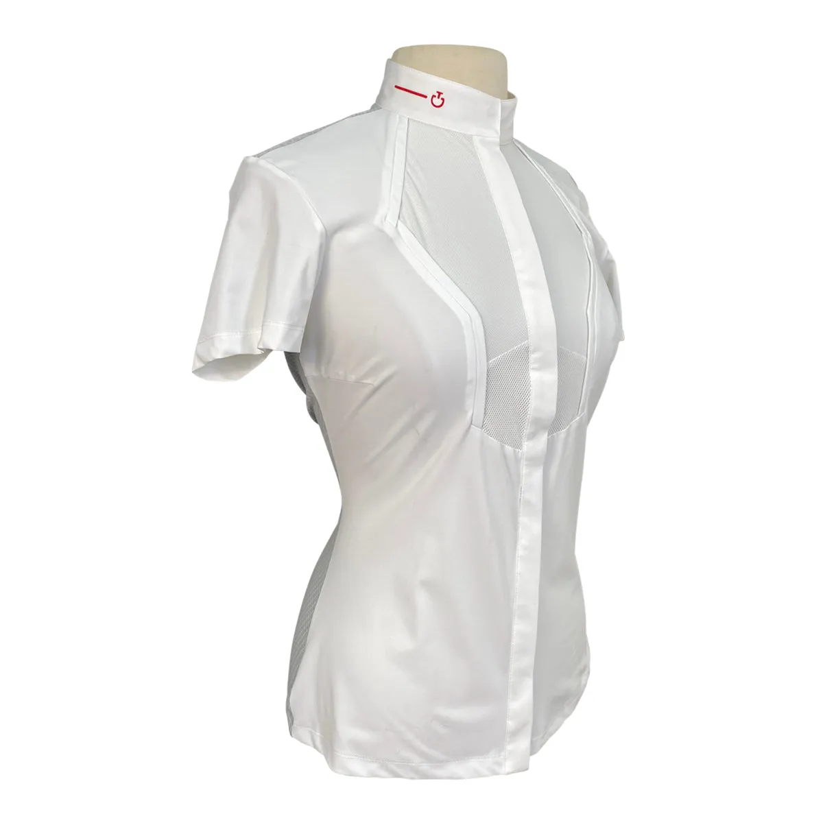 Cavalleria Toscana R-Evo Technical Knit Show Shirt in White - Women's XS