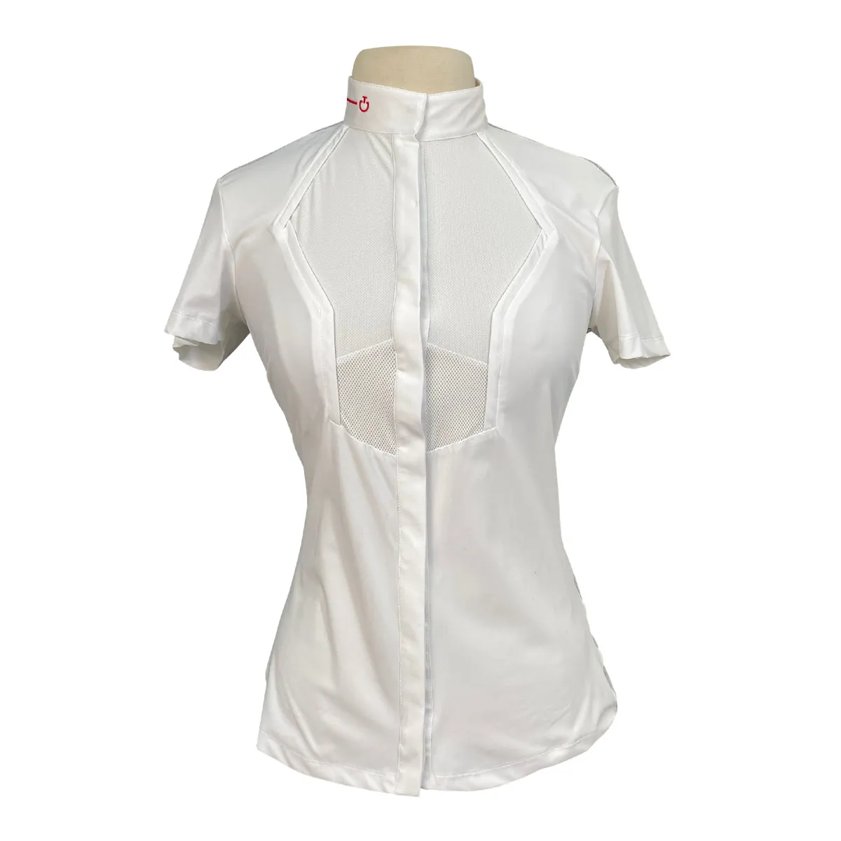 Cavalleria Toscana R-Evo Technical Knit Show Shirt in White - Women's XS