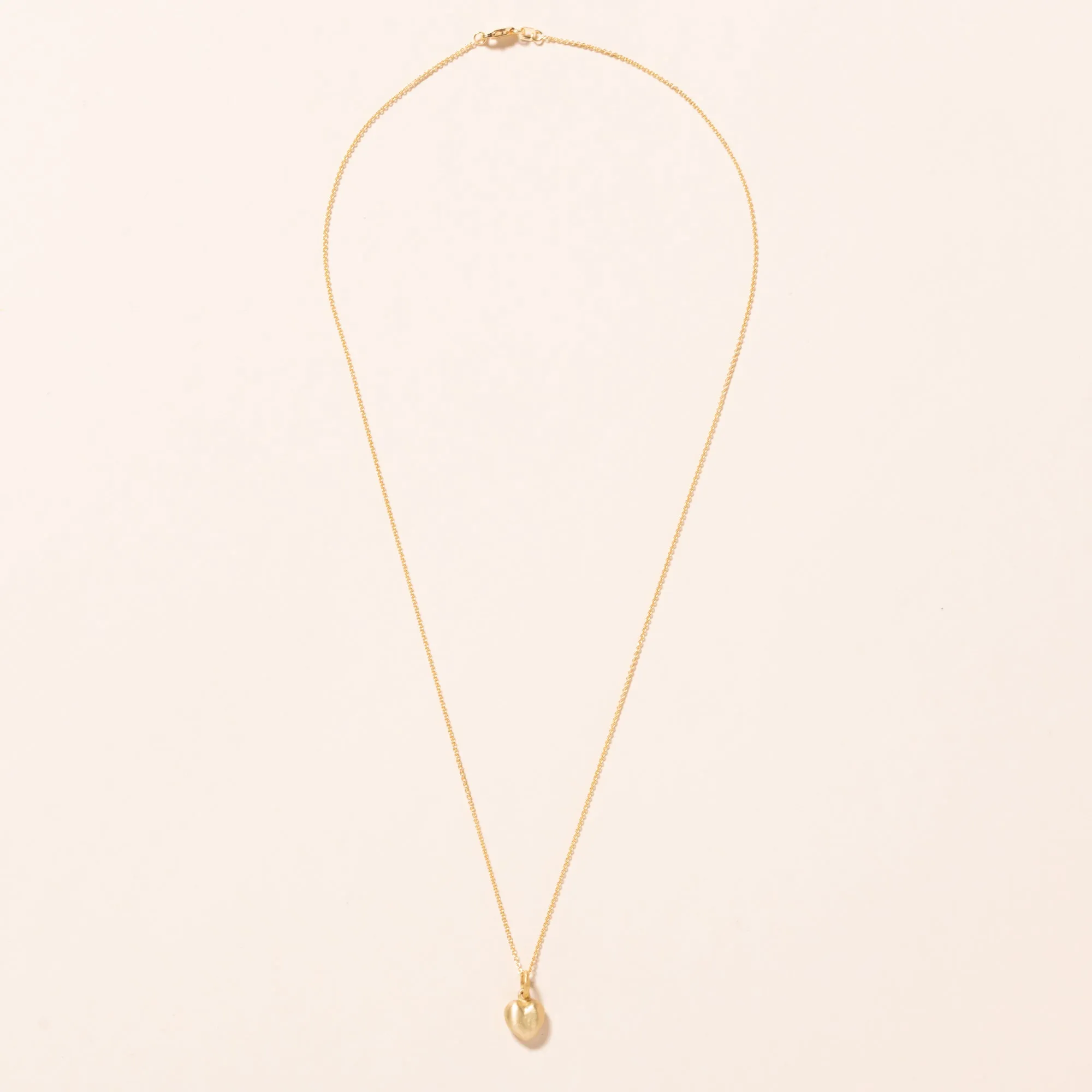 Chunky 18k Heart Necklace