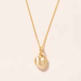 Chunky 18k Heart Necklace