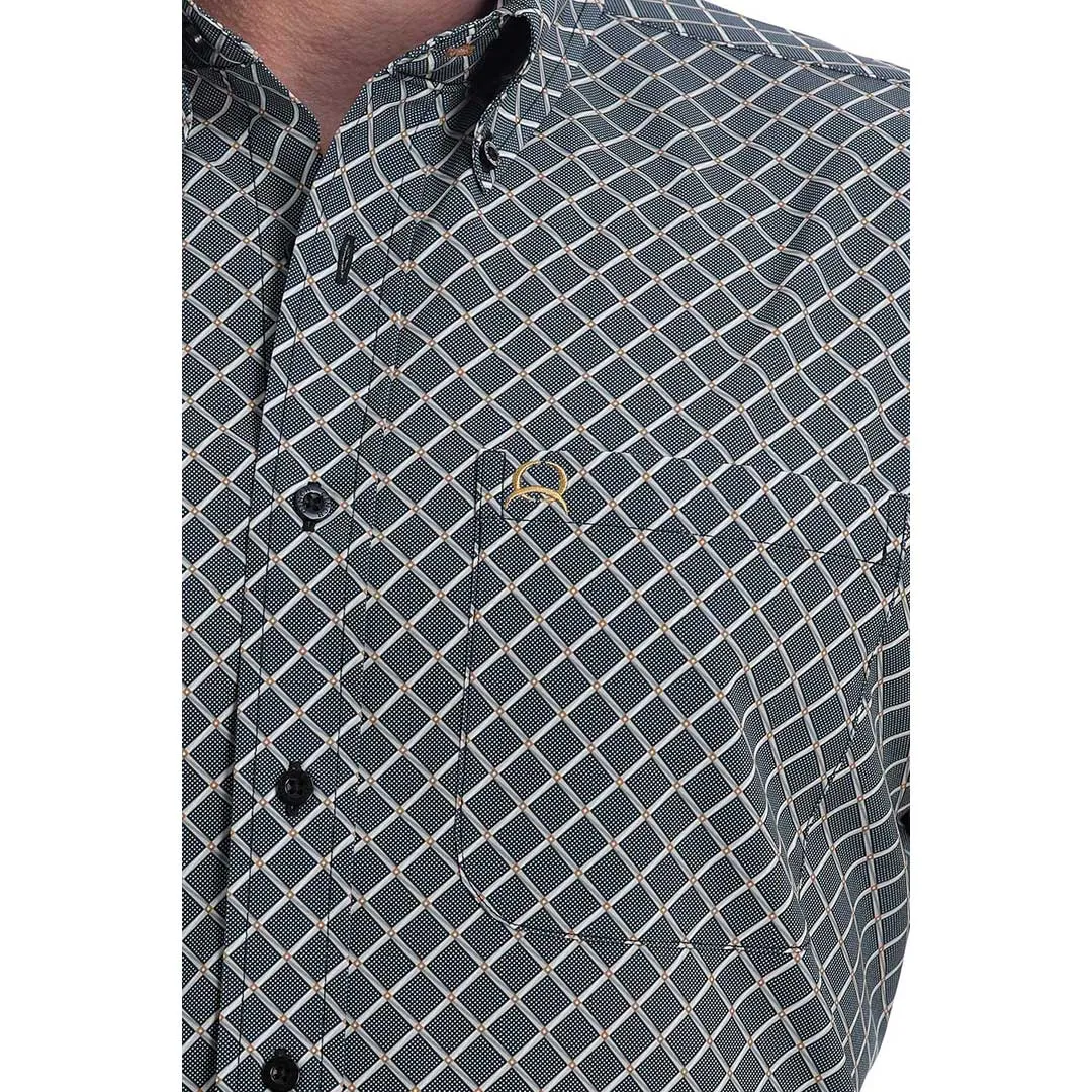 Cinch Men's Diamond Print Short Sleeve Shirt