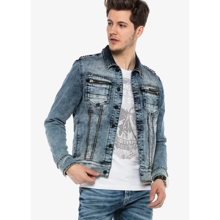 Cipobaxx Herren Denim blau Cain Jacket