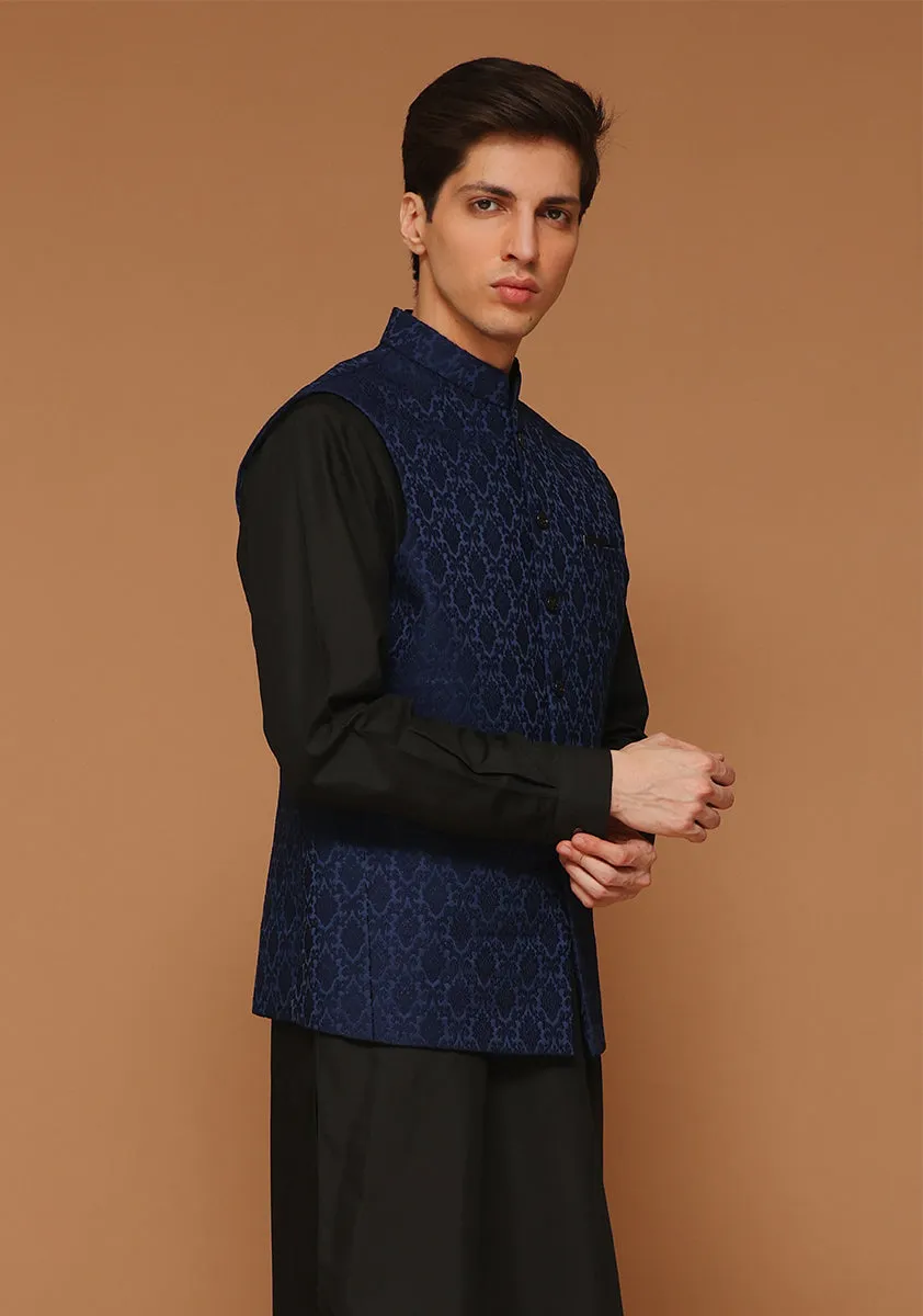 Classic Jamawar Outer Space Traditional Waistcoat