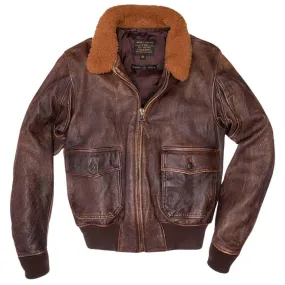 Cockpit USA Mens Avenger Vintage G-1 Leather Flight Jacket