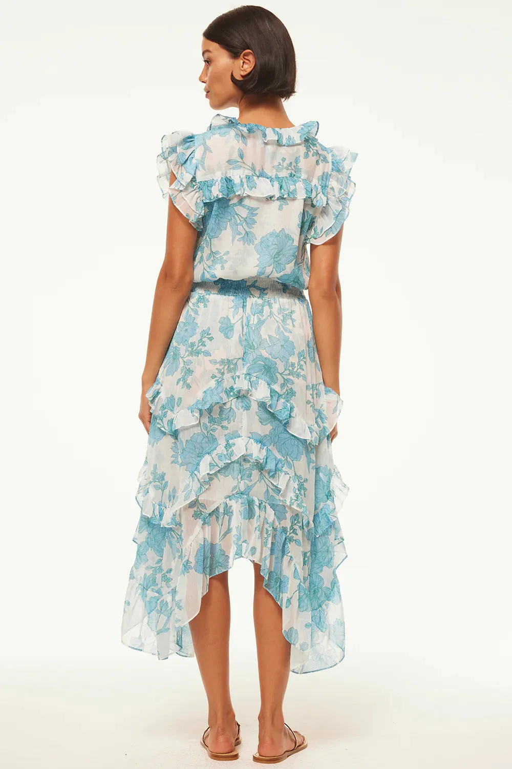 DAKOTA DRESS (TURQUOISE FLORAL) - MISA