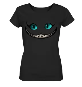 Damen T-Shirt mit Grinsekatze