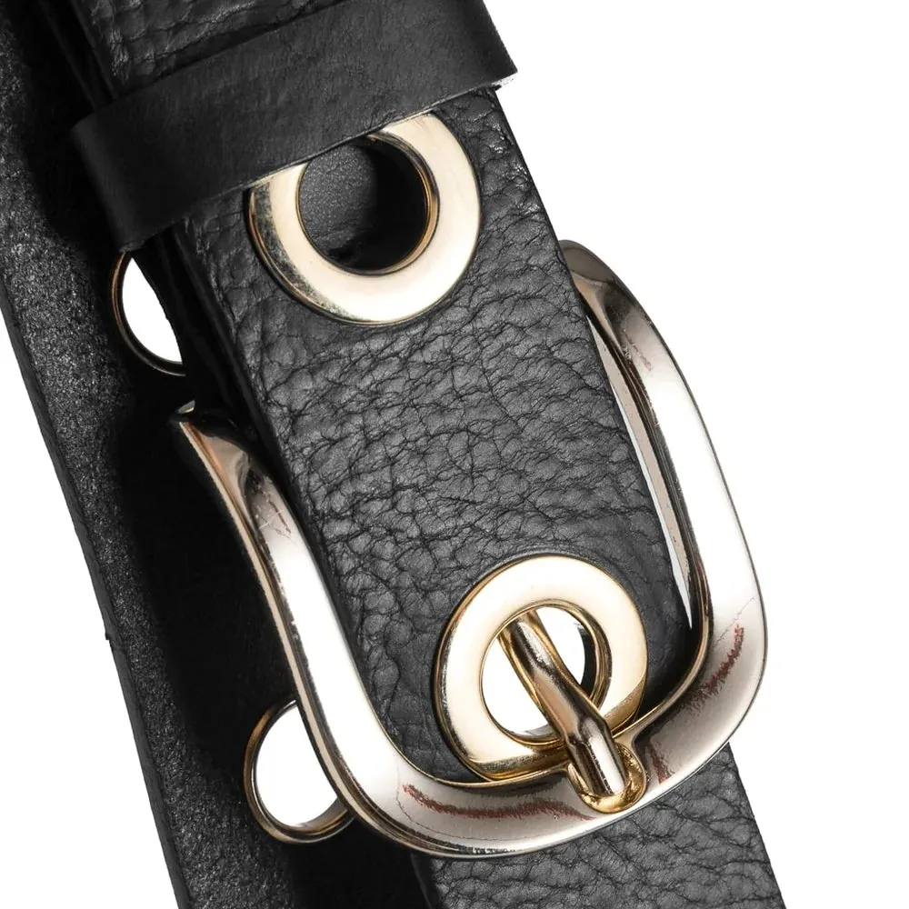 Depeche Wide Belt Black