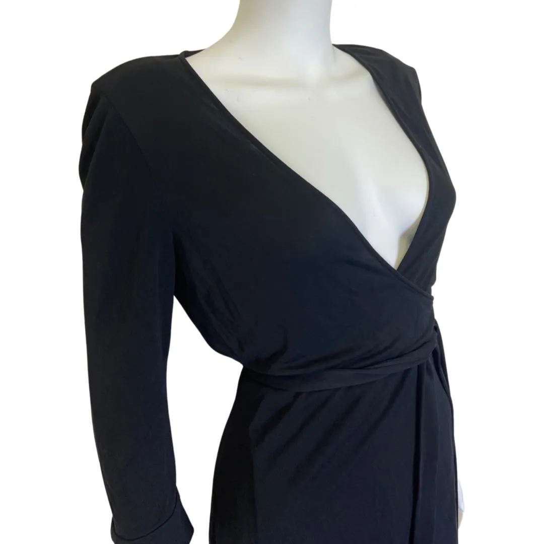 Diane Von Furstenberg Wrap around dress Black UK 10 | US 6