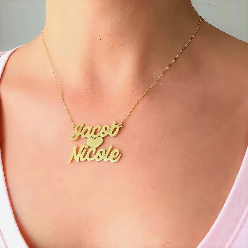 Double Names Necklace